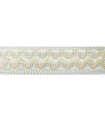 Viskosebesätze weiße oder Schwarz Farbe - Stück 25 Meter - 3 cm