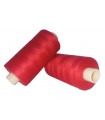 Polyester thread 1000m - Box of 6 pcs. - Red color