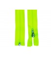 Fluorescent zipper with separator 35 cm - 2 colors