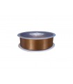 Double Side Satin Ribbon - 25mm - Roll 25 meters - Brown