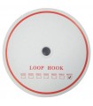 Nähen Loop Hook 10cm marke Loop Hook - Rolle 25 Meter - Farbe Weiß