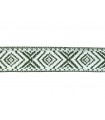 Ethnisches Twillband aus 100 % Baumwolle – Breite 3 cm – Rollen 25 Meter – Farbe Khaki|Roh