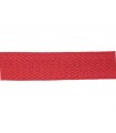 Rouleau de 50 mètres de ruban à chevrons - 2,5 cm - Coloris rouge