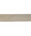 Roll of 50 Meters of Herringbone Tape - 2.5cm - Tan Beige Color