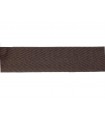 Roll of 50 Meters of Herringbone Tape - 2.5cm - Dark Brown Color