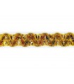 Trimmings Gold-Fuchsia (width 13mm) - Piece 50 mts.