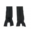Injected double mesh carriage zipper 8 - 90cm - Black color - 1, 20 or 50 Units
