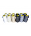 Cône de fil polyester 5000 m 40/2 - Pack Nº2 - Différentes couleurs