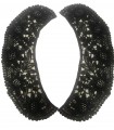 Black Guipure collar - 10 units