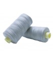 Polyester thread 1000m - Box of 6 pcs. - Light Gray Color