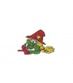 Thermoadhesive Sticker Witch with Broom - 6 units