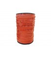 100% cotton cord 4mm  -  Orange color - Roll 100m