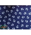 Bies printed 30mm - Blue with anchors