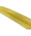Roll 100 Mts Zipper - Mesh 5 (3 cm wide) - Gold color