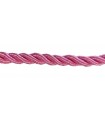 Cordon en rayonne tressée 5 mm - Couleur rose - rouleau de 20 mètres