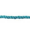 Cordón Trenzado Rayón 5mm - Color Turquesa claro - Rollo 20 metros