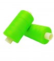 Polyester thread 1000m - Box of 6 pcs. - Fluor green color