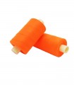 Polyester thread 1000m - Box of 6 pcs. - Fluor orange color