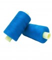 Polyester thread 1000m - Box of 6 pcs. - Medium blue color