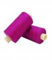 Polyester thread 1000m - Box of 6 pcs. - Magenta color