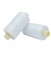 Polyester thread 1000m - Box of 6 pcs. - White color