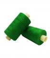 Fil polyester 1000m - Boîte de 6 pièces - Couleur vert herbe