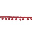Tiras madroños color rojo | Rollo 18 metros