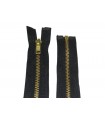 Metallic Zipper 75 cm - Black Gold and Black Nickel - 20 and 100 units.