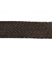 Sarga Ribbon 100% Baumwolle - Breite 3 cm - Rolle 25 Meter - dunkelbraun