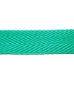 Cinta Sarga 100% Algodón - Ancho 3cm - Rollos 25 metros - Color verde agua