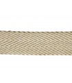 Sarga Ribbon 100% Coton - Largeur 2,5 cm et 3 cm - Rouleau 25 mètres - Beige foncé