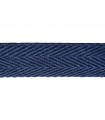 Sarga Ribbon 100% Cotton - Width 3cm - Roll 25 meters -  Navy colour