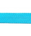 Sarga Ribbon 100% Coton - Largeur 3cm - Rouleau 25 mètres - Couleur turquoise