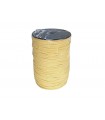 Schnur 100% Baumwolle 4mm - Hellgelb Farbe - Rolle 100m