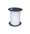Elastic cord - Roll 100 mts. - White color
