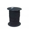 Elastic cord - Roll 100 mts. - Black color