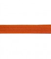 Goma Trenza Elástica - 6mm - Color Naranja - Rollo 100 metros