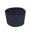Black elastic 12.5 cm wide - Roll 25m
