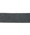Sarga Ribbon 100% Coton - Largeur 3cm - Rouleau 25 mètres - Couleur Gris Foncé