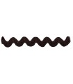 Passementerie ric rac - Rouleau de 50 mètres - Couleur brun chocolat