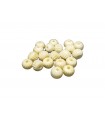 Perles en Os - 9 x 10 mm - Sachet de 48 Unités