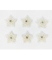 Sequin Application - 2,5 x 2,6 Cm - Pearl-White - Bag of 6 units