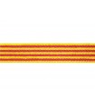 Katalanisches Senyera-Baumwollband - von 12 mm bis 70 mm - Bestellungen von 2000 Metern