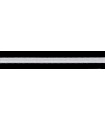 Goma Trenza Elástica - 6mm - Rollo 100 metros - Color blanco o negro