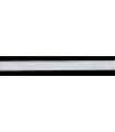 Goma Trenza Elástica - 12mm - Rollo 100 metros - Color blanco o negro