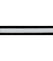 Goma Trenza Elástica - 14mm - Rollo en 100 - Color blanco o negro