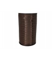Double Side Satin Ribbon - 10mm - Roll 250 meters - Brown color