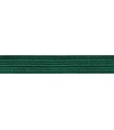 Caoutchouc tresse élastique - 6 mm - Couleur vert émeraude - Rouleau 100 mètres