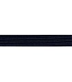 Caoutchouc tresse élastique - 6 mm - Bleu marine - Rouleau 100 mètres