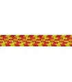 Elastic Braid Rubber - 6mm - Color Yellow / Orange - Roll 100 meters